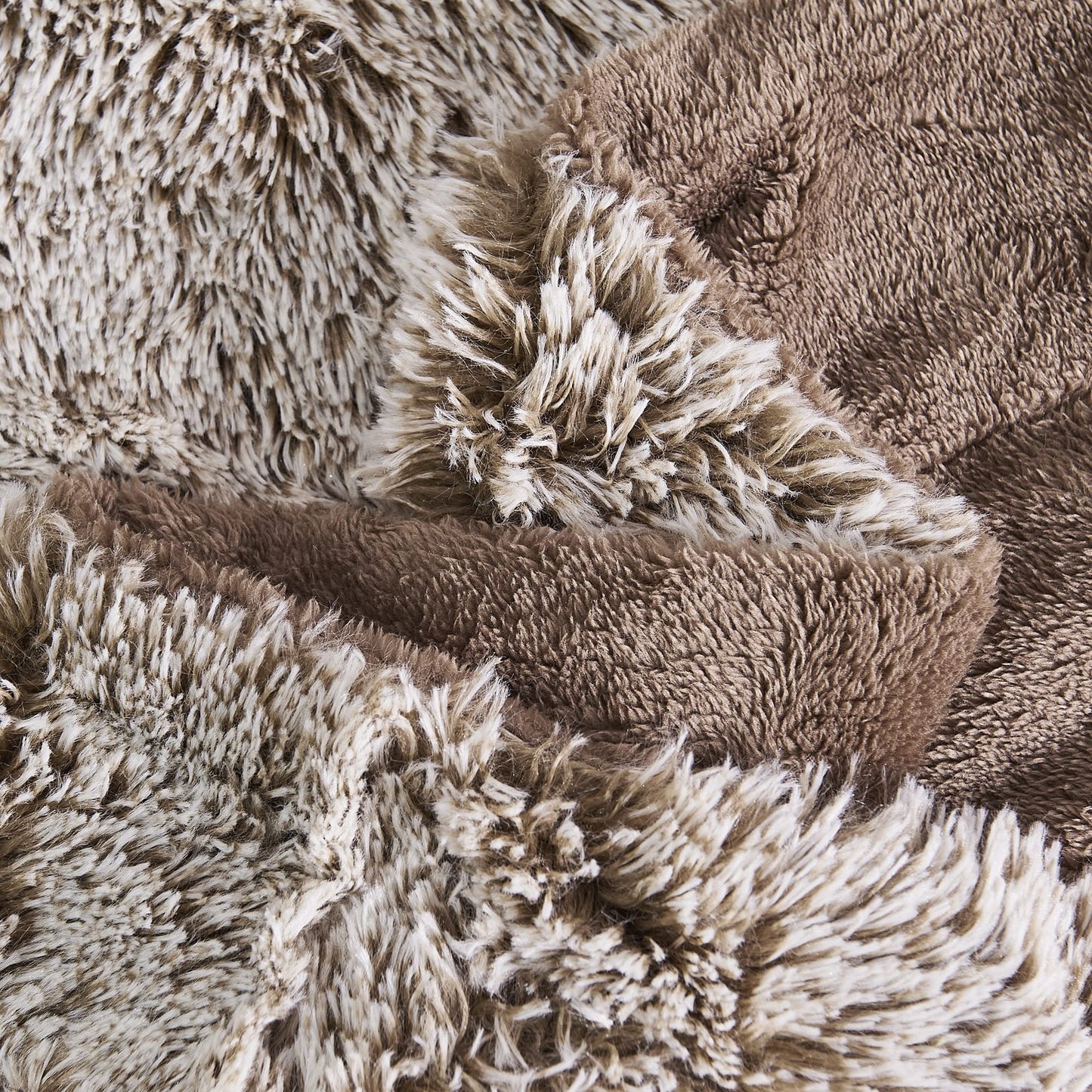 Home Soft Things Woolly Mammoth Throw Blanket, 50" x 60", Tannin