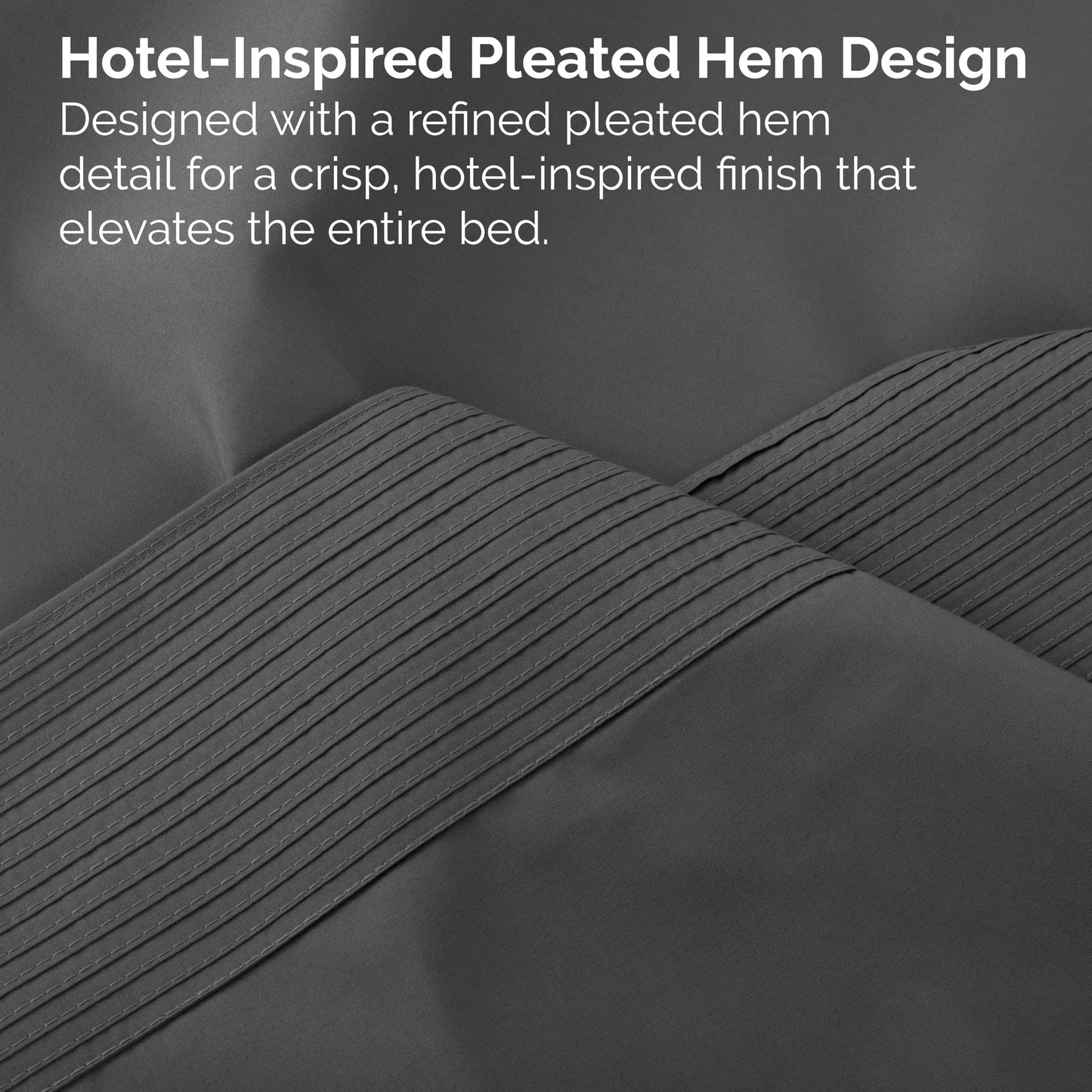 Southshore Fine Living, Inc. Queen Bed Sheets deep Pocket Set with 21" Deep Queen Fitted Sheet, Pillow Cases Standard Set of 2 | Hotel Luxury Quality | Easy Care Microfiber Sheets | Slate
