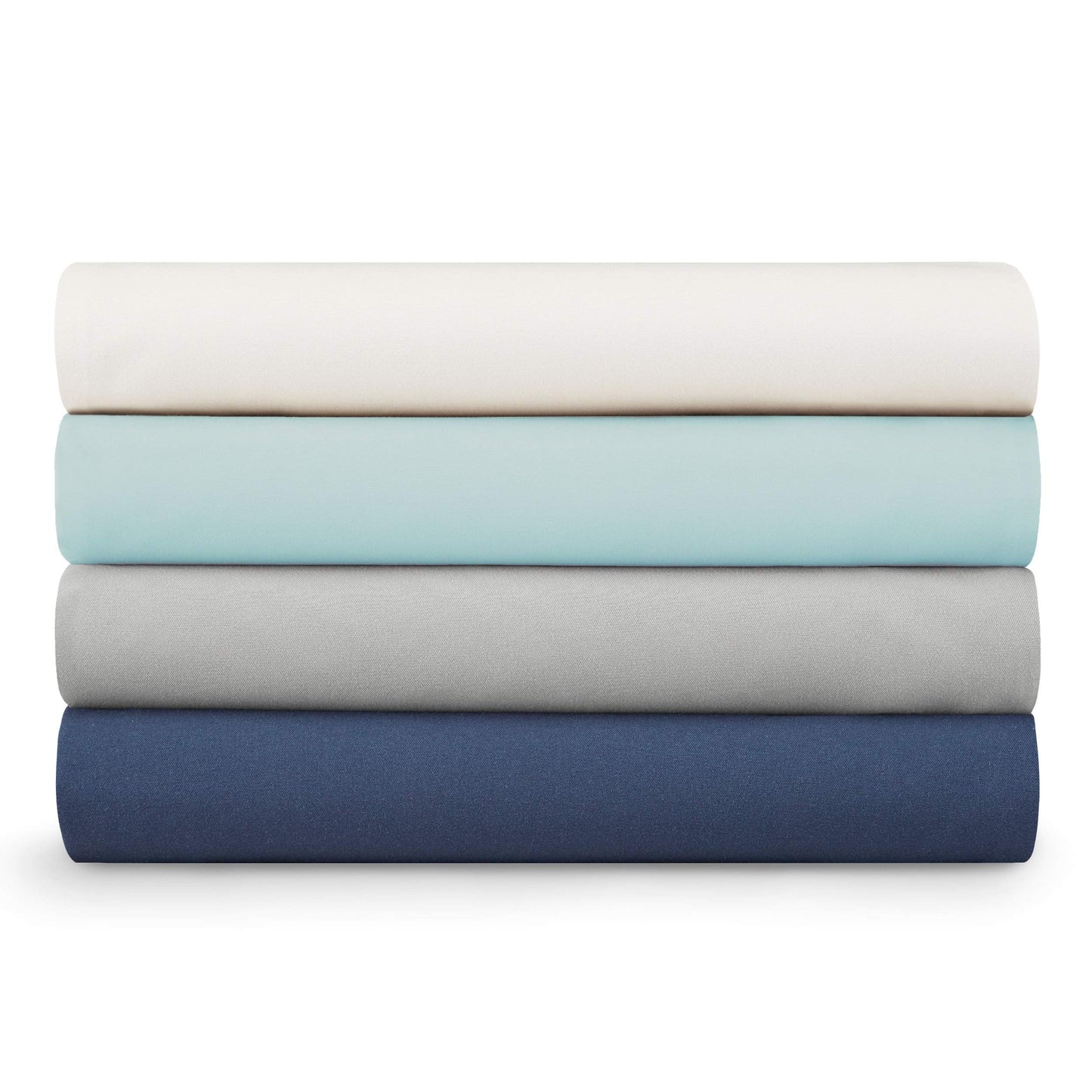 Nautica - Queen Sheets, Cotton Sateen Bedding, 400 Thread Count, Silky Smooth & Wrinkle Resistant (Regatta Grey, Queen)