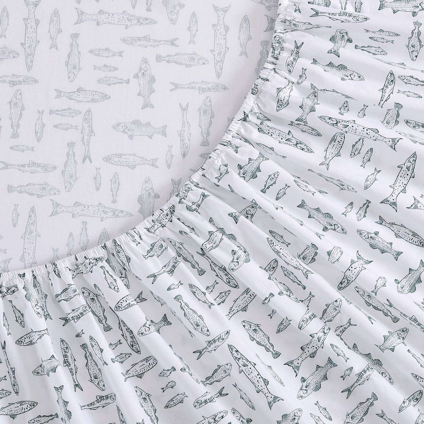 Eddie Bauer - Twin Sheet Set with Fitted Sheet & Pillowcase, 100% Cotton Percale Bedding, Crisp & Cool, Dorm Room Essentials, Albright Hill Green