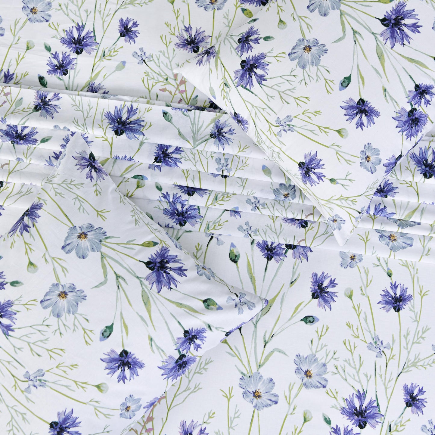 Sleepdown Cotton Bed Sheet Set - Lavender, King