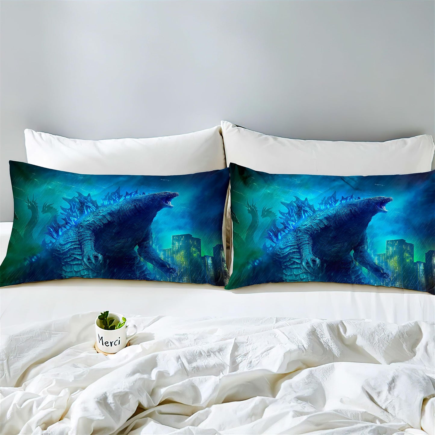sonicpony Dinosaur Duvet Cover Set Twin Comforter Cover Blue Bedding Set 3D for Men Kids 1 Piece Duvet Cover with Zipper Closure 2 Pieces Pillow Shames No Comforter Included(Dino26, Twin)