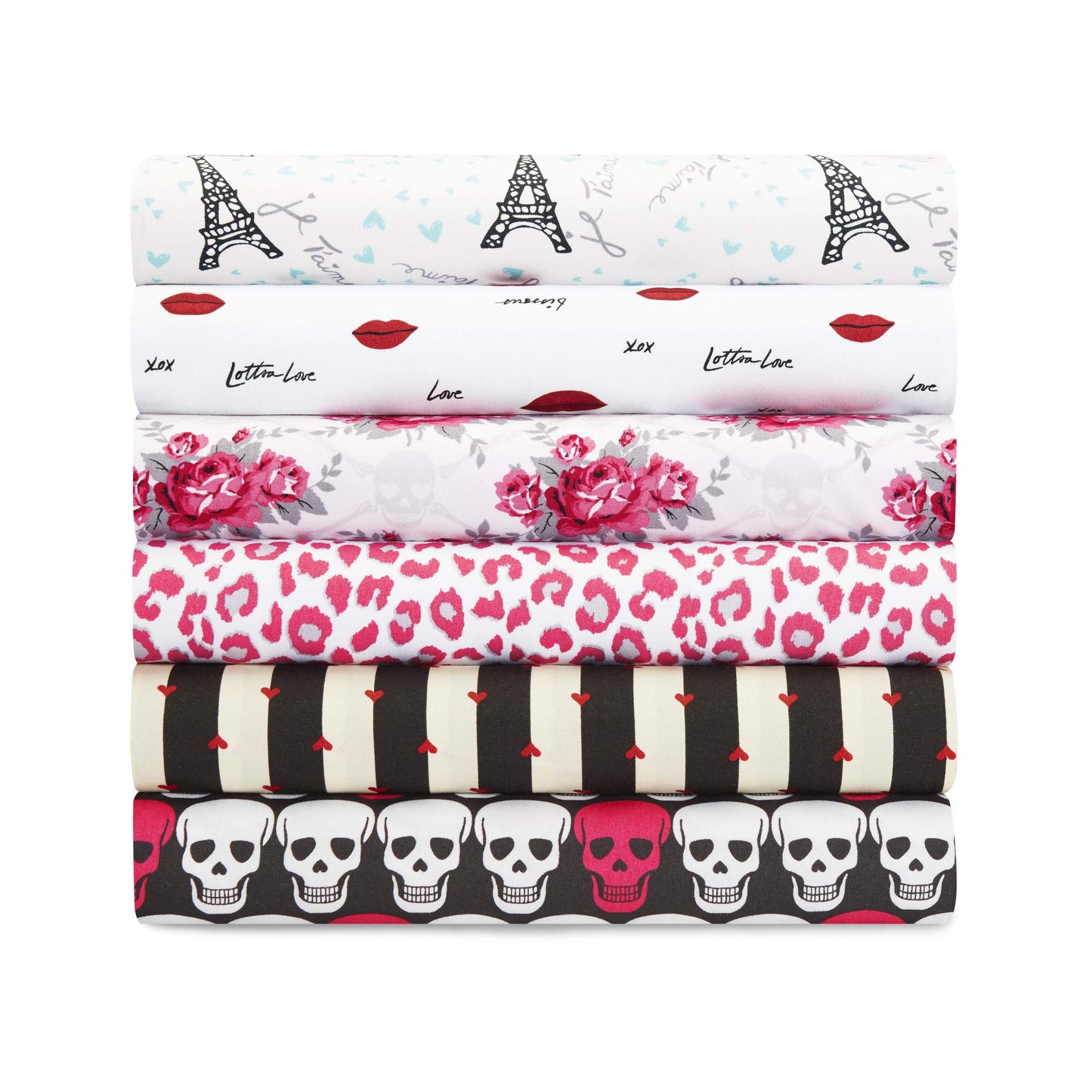 Betsey Johnson - Queen Bed Sheets, Soft & Lightweight Bedding, Fade & Wrinkle Resistant (Je T'Aime Paris, Queen)