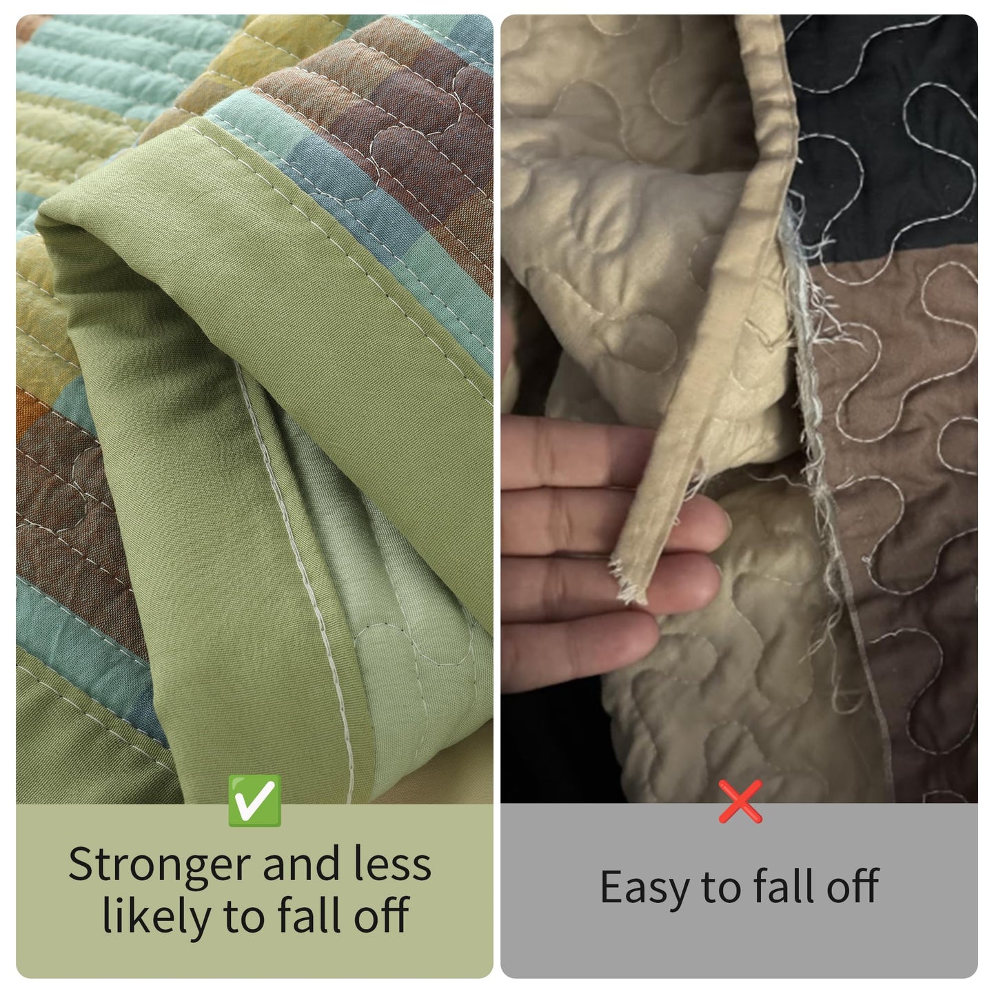 Yonvdns 3 Pieces 100% Cotton Quilt Set Twin Size,Hypoallergenic for Sensitive Skin,Lightweight All Season Coverlet Set, No Clumping After Wash,Anti-Static(Green Checkered, 90"x78")