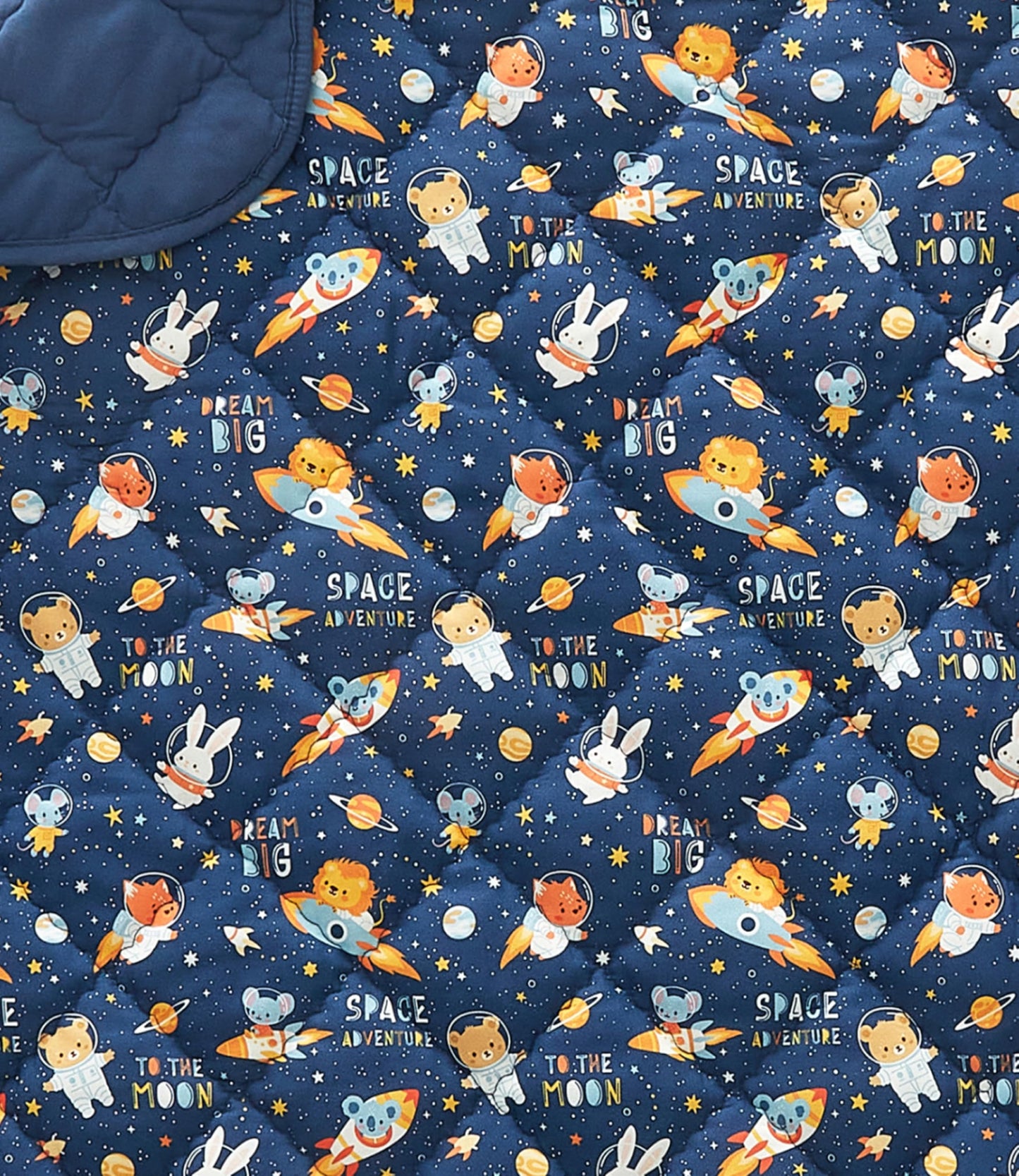 Space Toddler Comforter - Down Alternative Toddler Microfiber Comforter - Lightweight & Warm Baby Quilt Blanket - Soft & Breathable - Kids Duvet Insert for Crib & Stroller - Machine Washable - 39x47