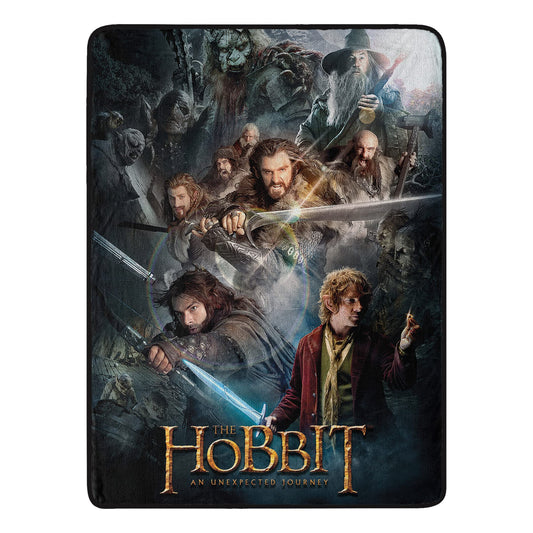 Northwest The Hobbit Micro Raschel Throw Blanket, 46" x 60", Unexpected Journey