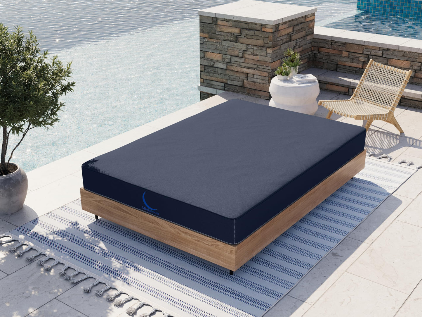 Mielmoon 7" Waterproof Mattress No-Springs Bed Foam Plush-Barrier,Clean&Body,Supportive Spinal,Outdoors,Medical Mattress,Bedwetting (Twin 39x74, 7 ")