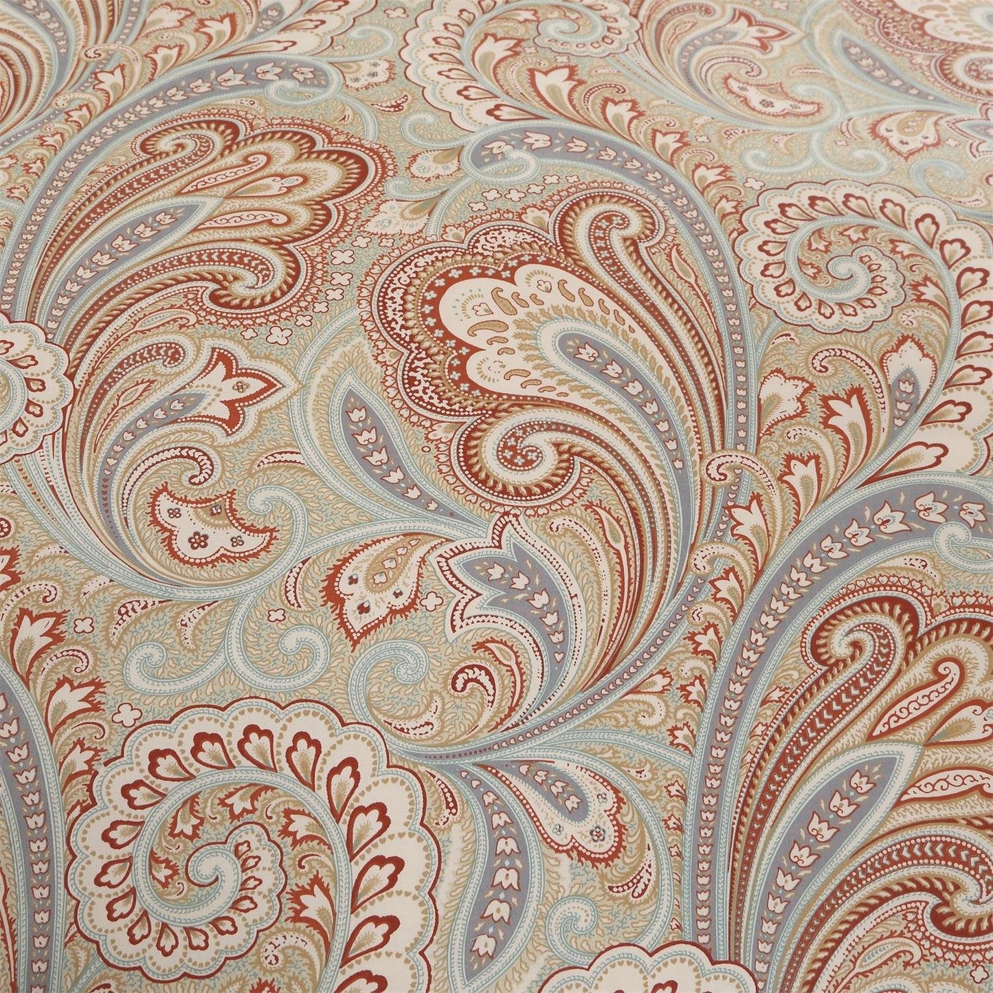 Brandream Duvet Quilt Cover Queen Size Gold Chic Paisley Regal Themed Lightweight Hypoallergenic Extremely Soft & Breathable Egyptian Cotton 800-Thread-Count Bedding Sets