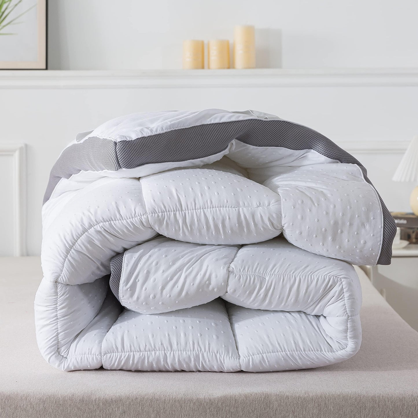 BEIVIG Mattress Topper Twin Mattress Pad Protector - Quality Plush Luxury Down Alternative Pillow Top - Extra Thick Mattress Cover(Twin Size), White