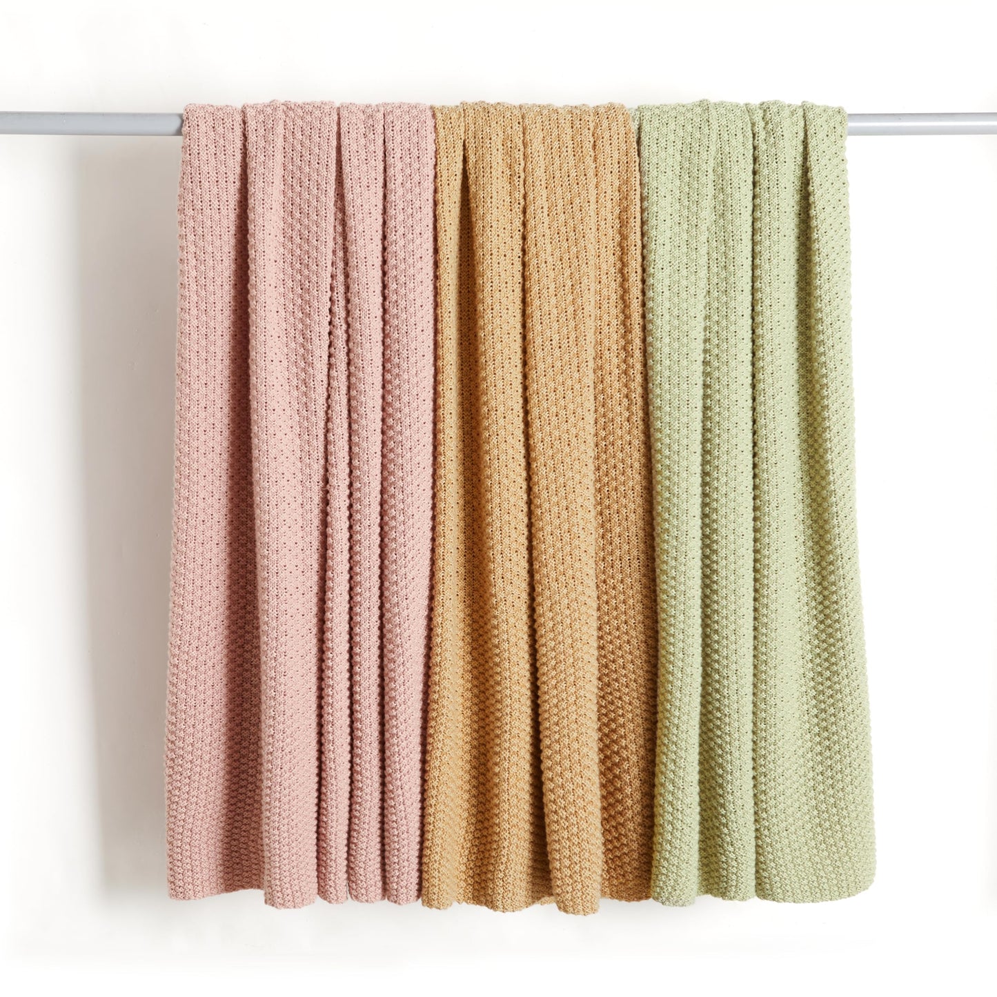 Amazon Basics Chunky Cable Knit Throw Blanket for Couch, Sofa, Bed, Lightweight Soft Cozy, 50" x 60", Dusty Rose