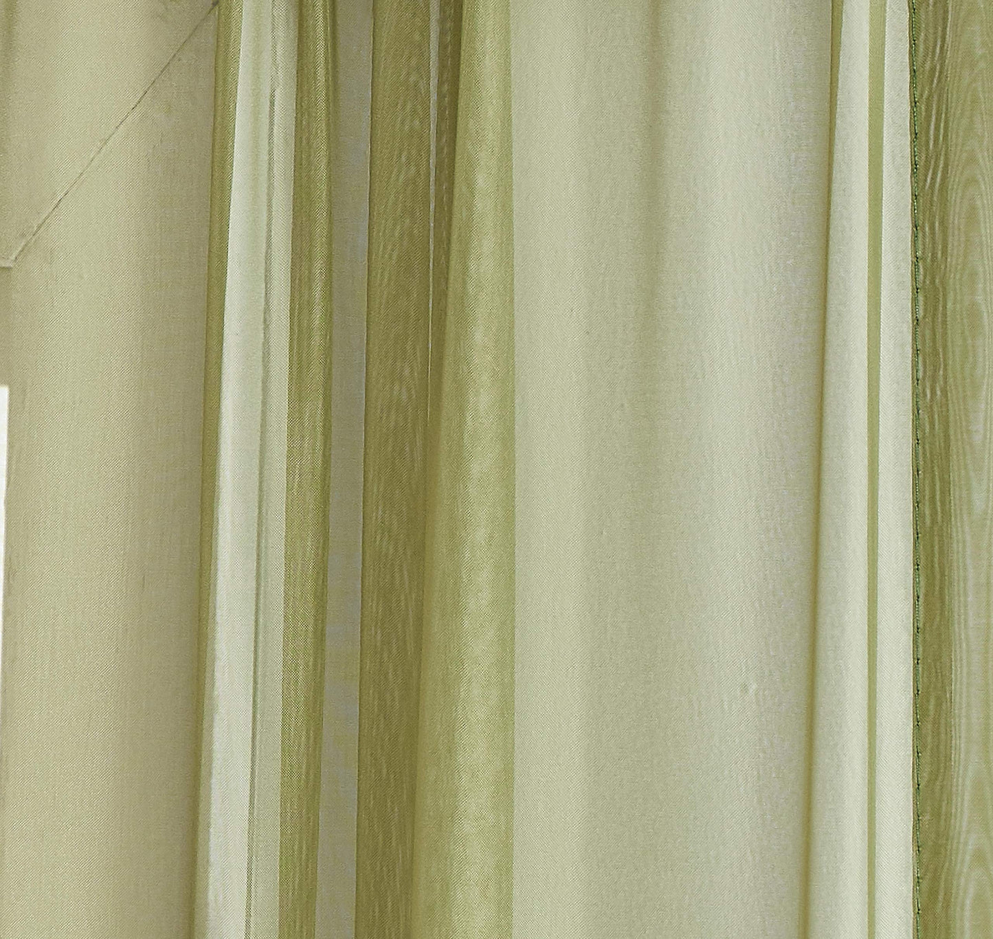 LinenZone 144 Inch Sage Green Window Scarf Valance. (Amazing 55 x 144, Sage)