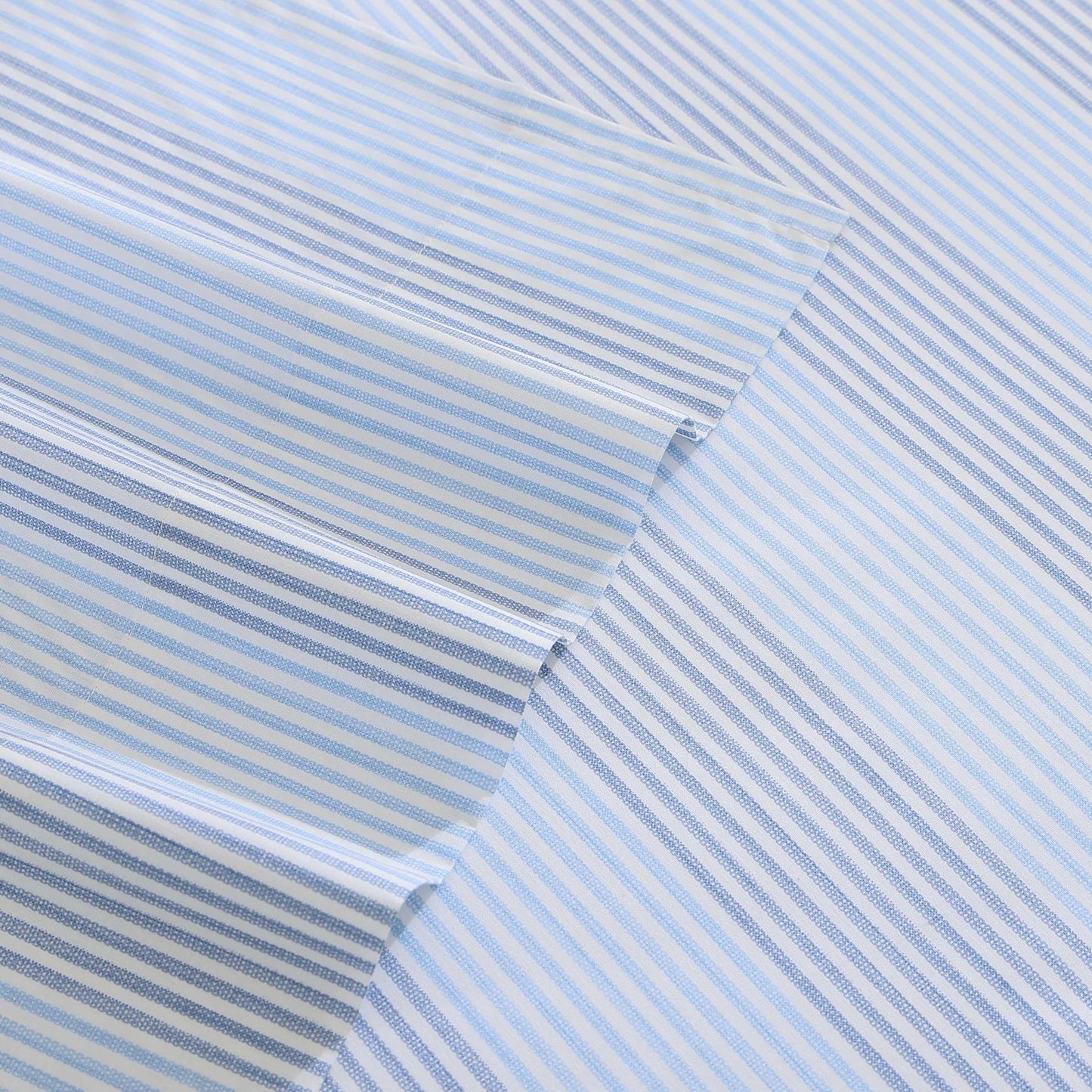 Tommy Bahama - Twin Sheet Set, Crisp & Cool Cotton Percale Bed Sheets, Deep Pockets, Striped Bedding with Matching Fitted Sheet & Pillowcase (Bahama Weekend Stripe Blue)