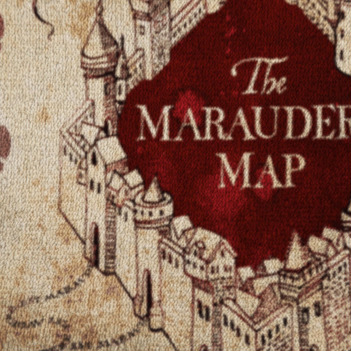 Jay Franco Harry Potter Marauders Map Throw Blanket 50 x 70 Inches, Super Soft Cozy Fleece, Fade Resistant, Hogwarts Map Design, Machine Washable (Official Harry Potter Product)