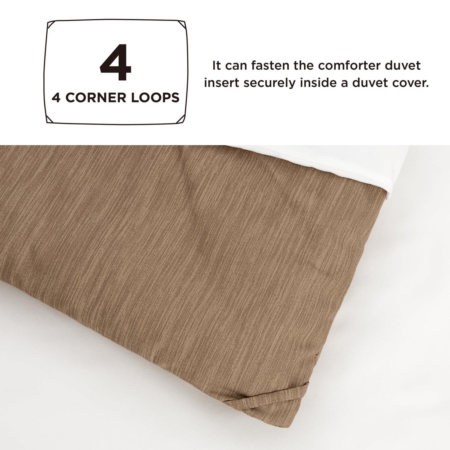 Bedsure California King Comforter Set - Brown Soft Bedding for All Seasons, Cationic Dyed Bed Set, 3 Pieces, 1 California King Size Comforter (104"x96") and 2 Pillow Shams (20"x36"+2")