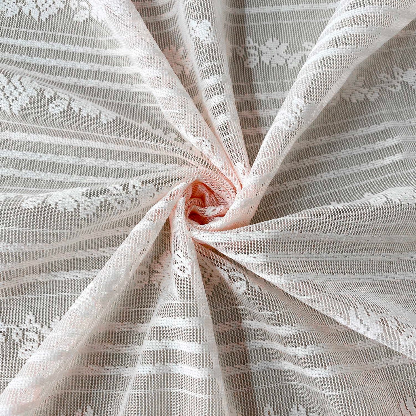 NewWPKIRA Floral Embroidery Sheer Lace Curtain with Ruffle Trim Romantic Gauze Curtains for Girl's Bedroom Living Room Rod Pocket Top 2 Panels (Pink,W59 x L47 inches)