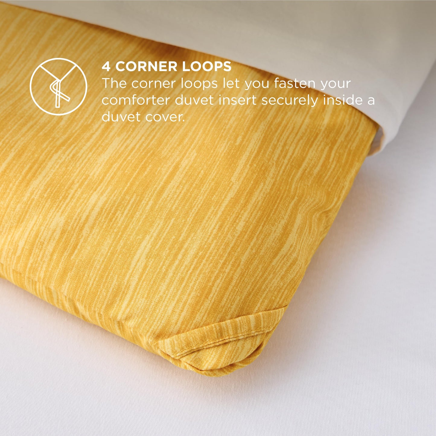 Bedsure Queen Comforter Set - Yellow Comforter Queen Size, Soft Bedding for All Seasons, Cationic Dyed Bedding Set, 3 Pieces, 1 Comforter (90"x90") and 2 Pillow Shams (20"x26"+2")