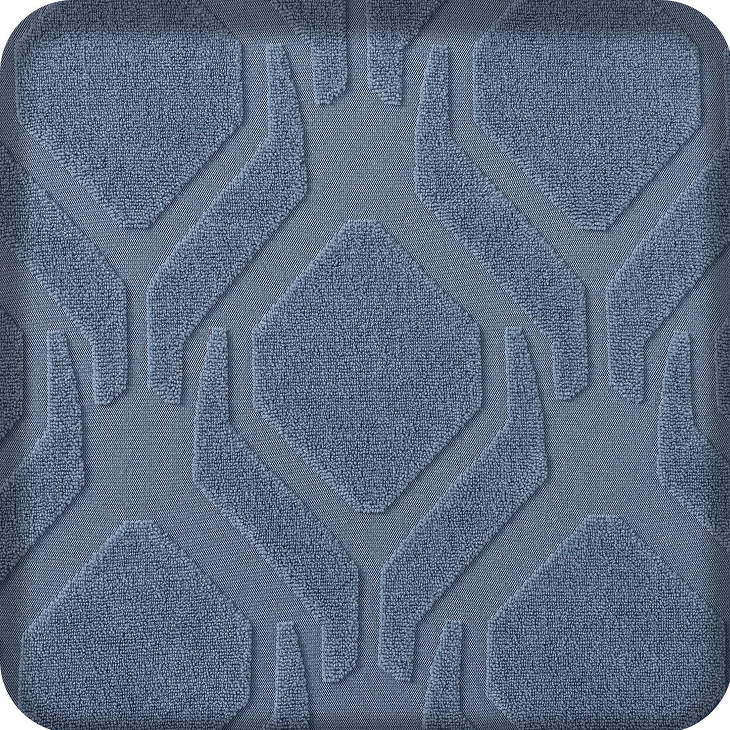 SearchI Dining Room Chair Covers Set of 4, Stretch Jacquard Parsons Chair Slipcovers Spandex Removable Washable Kitchen Chair Protector Cover for Dining Room, Hotel, Ceremony (Gray-Blue Geometric)