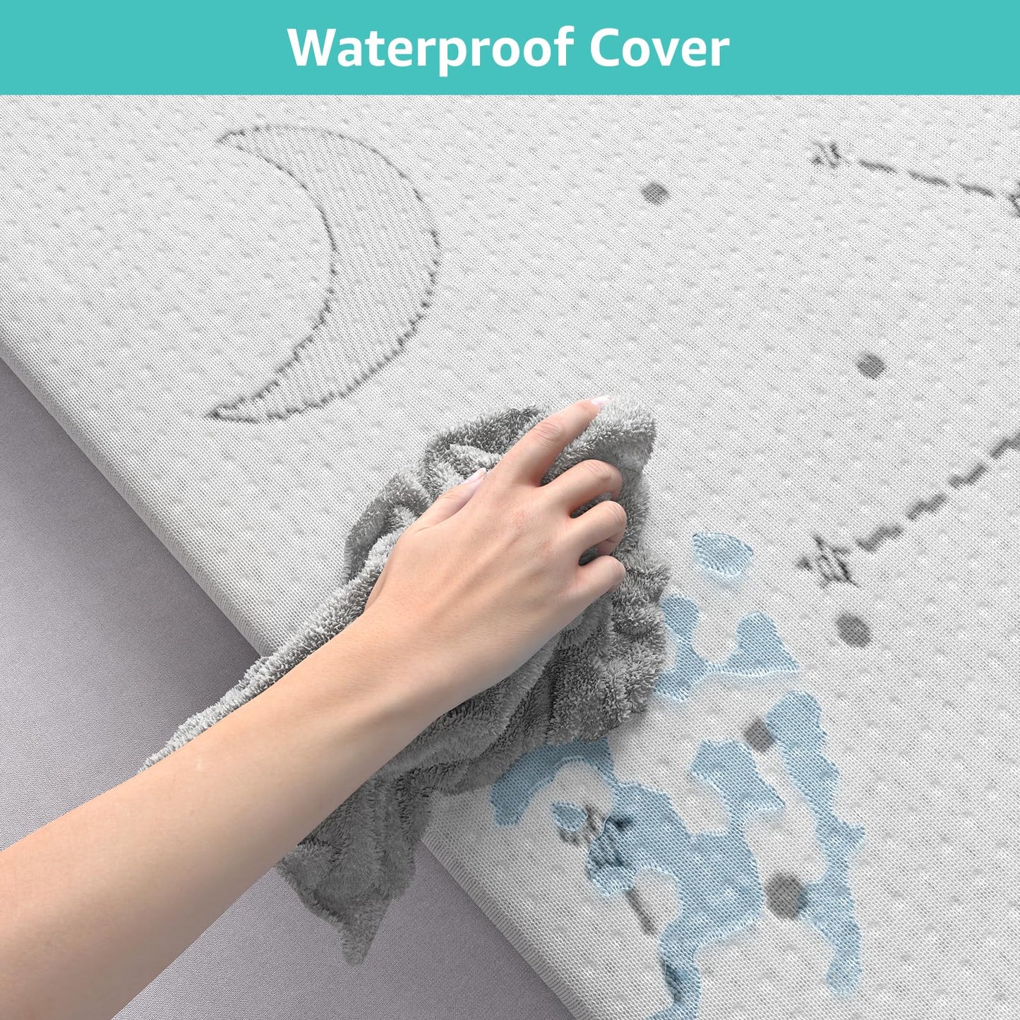 YENING Breathable Pack and Play Mattress Pad 38x26 Waterproof Baby Mattress for Pack N Play Matress Topper Waterproof 2 Pack