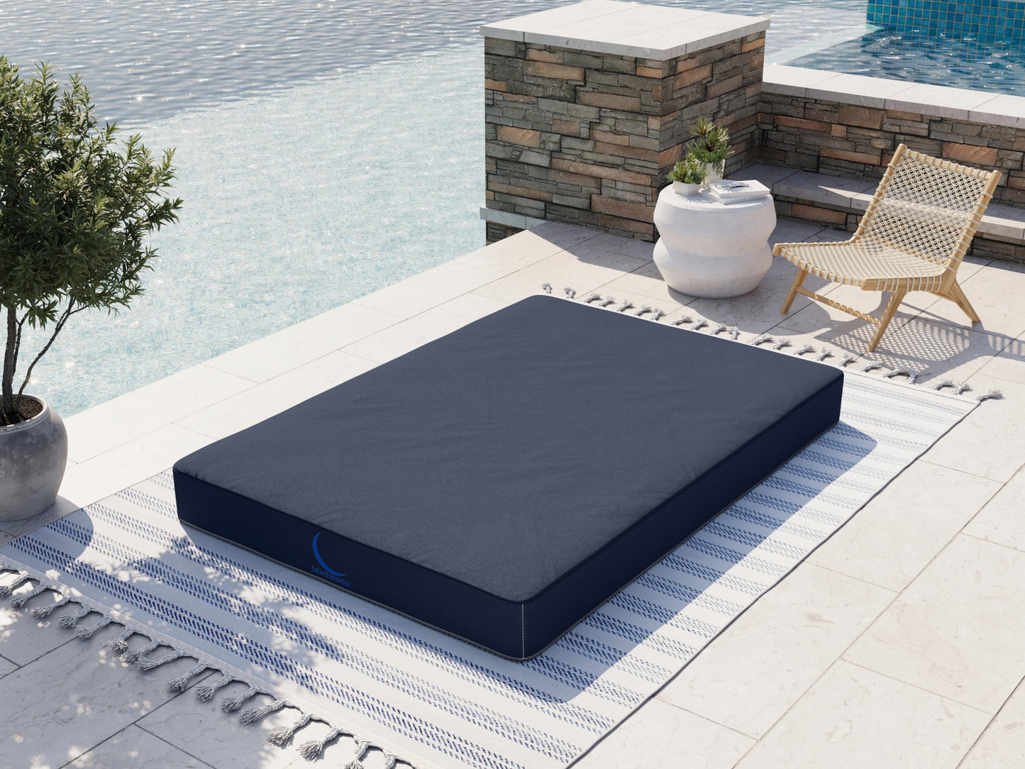 Mielmoon 7" Waterproof Mattress No-Springs Bed Foam Plush-Barrier,Clean&Body,Supportive Spinal,Outdoors,Medical Mattress,Bedwetting (Twin 39x74, 7 ")