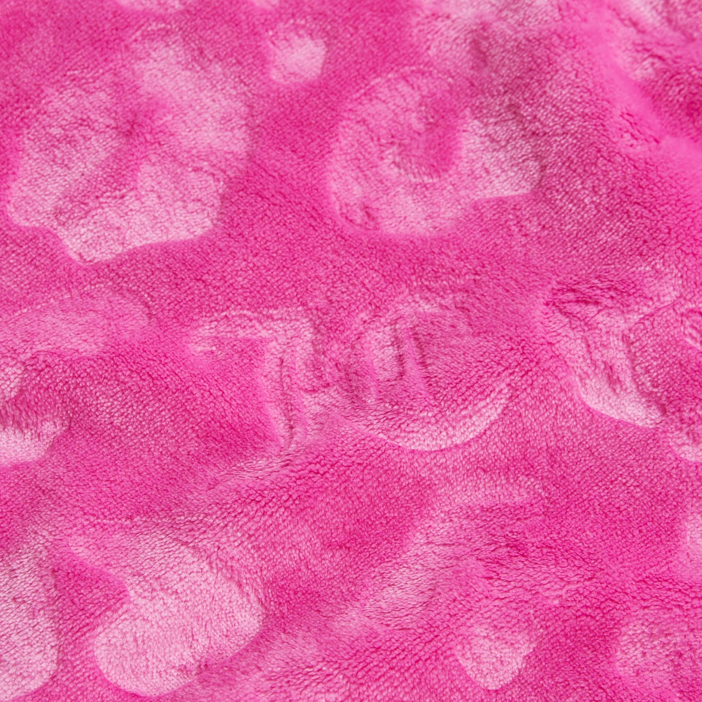 Juicy Couture Embossed Plush 60"x70" Oversized Throw Blanket, Cheetah Logo Hot Pink