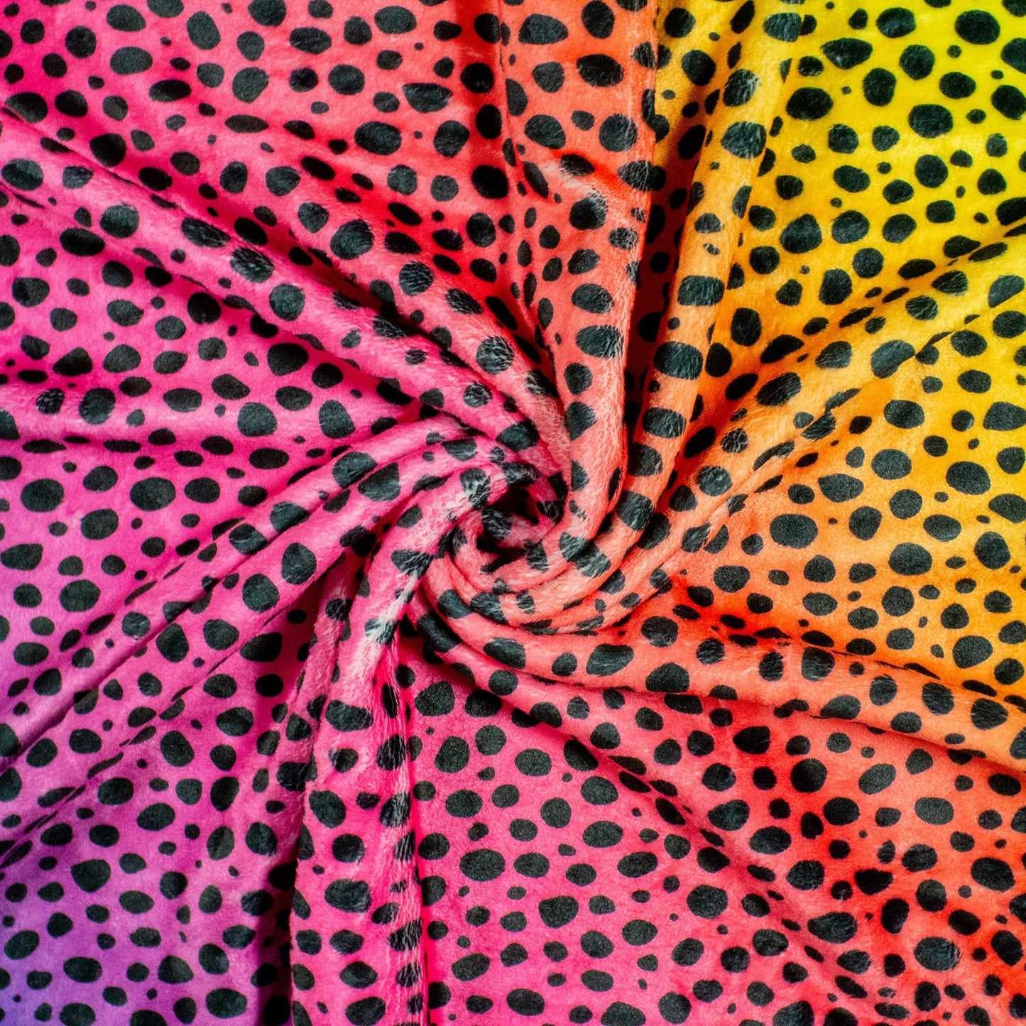 Everything Comfy Cheetah Print Decorative Throw Blanket, 42x60 Inch, Rainbow Gradient