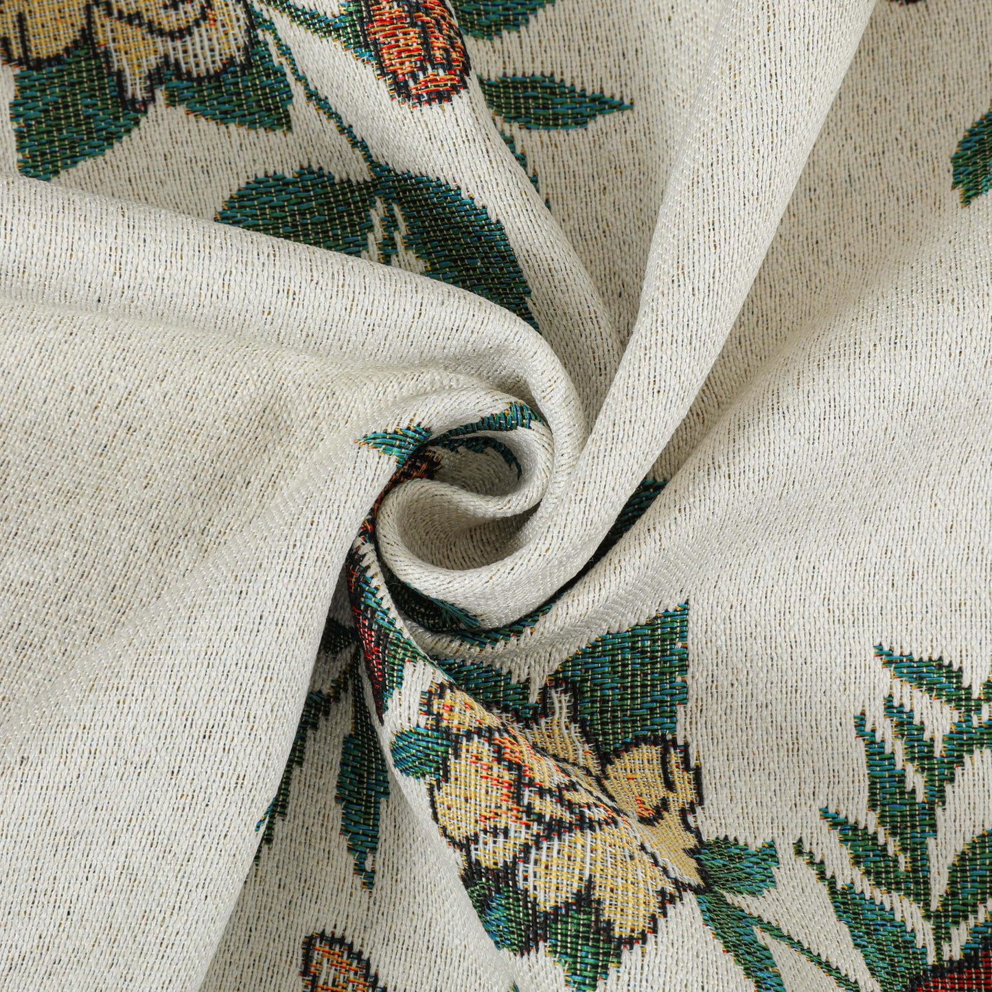 Dimatic Cotton and Linen Rectangular Tablecloth with Botanical Elements for Desks, Dining Tables, Home Table Cloths, Party and Holiday Decorations, Red 55 x 94 Inches