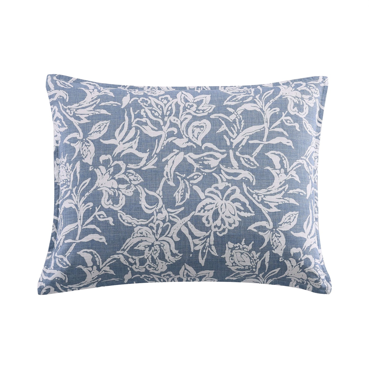 Nautica – Queen Comforter Set, Reversible Bedding with Matching Shams, Floral Room Decor, College Dorm Room Essentials (Tortola Blue)