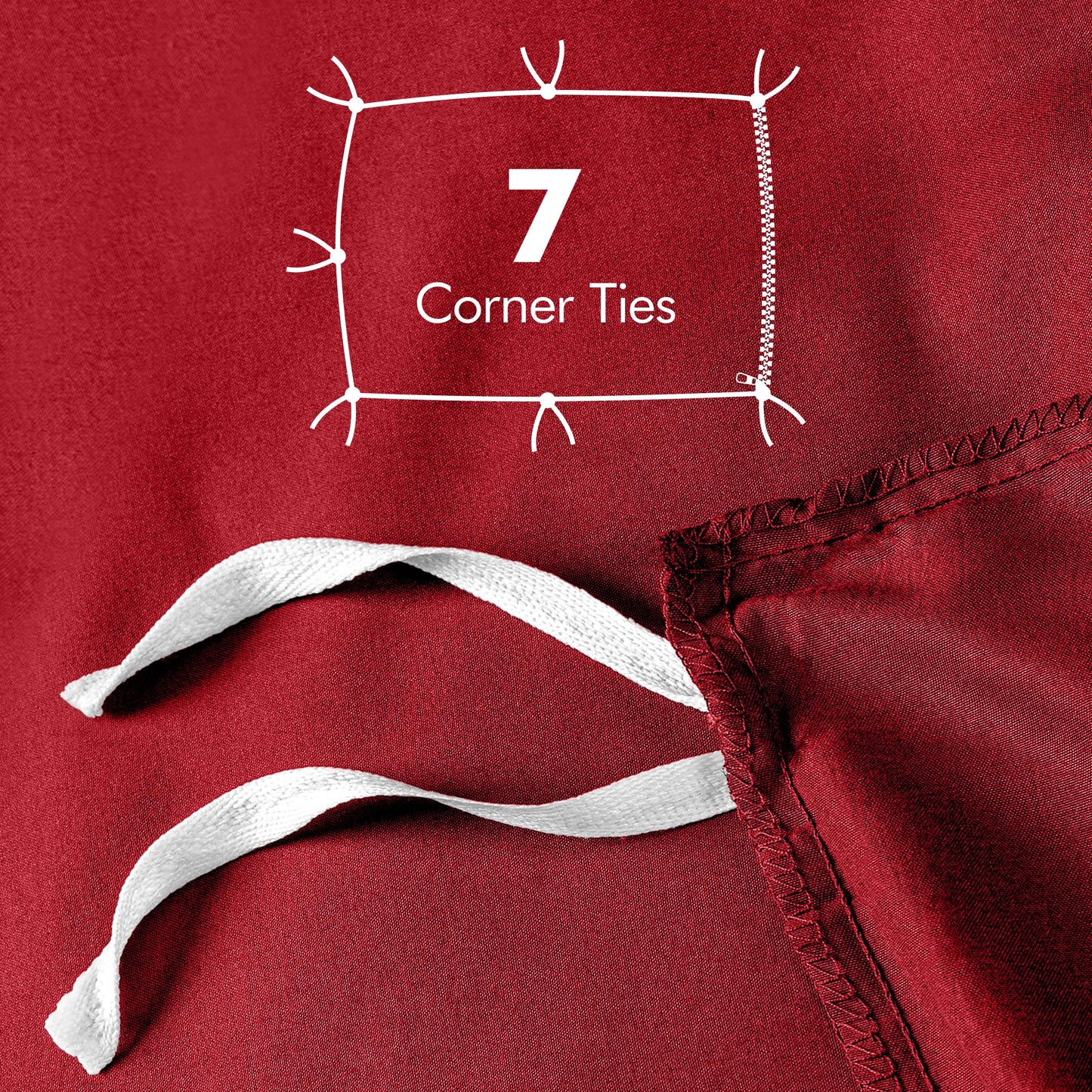 Utopia Bedding Duvet Cover Queen Size - 3 Piece with Zipper Closure - 1 Comforter Cover 90X90 Inches & 2 Pillow Shams 20X26 Inches (Red) Comforter Not Included