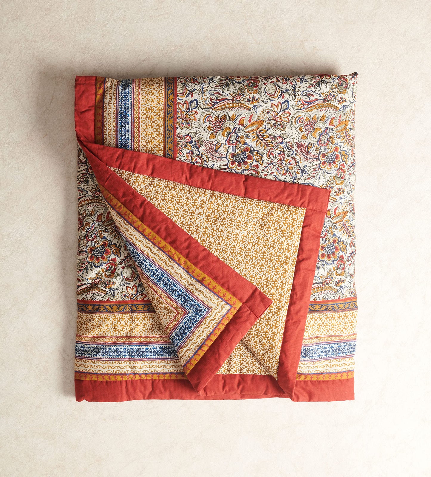 Maison d' Hermine Throw Blanket for Couch Lightweight Soft Warm Breathable Cotton Throw Blankets for Bed Girls Boys Women Men Gifts Sofa Travel Living Room Spring Summer (Jaipur, 60" X 80")