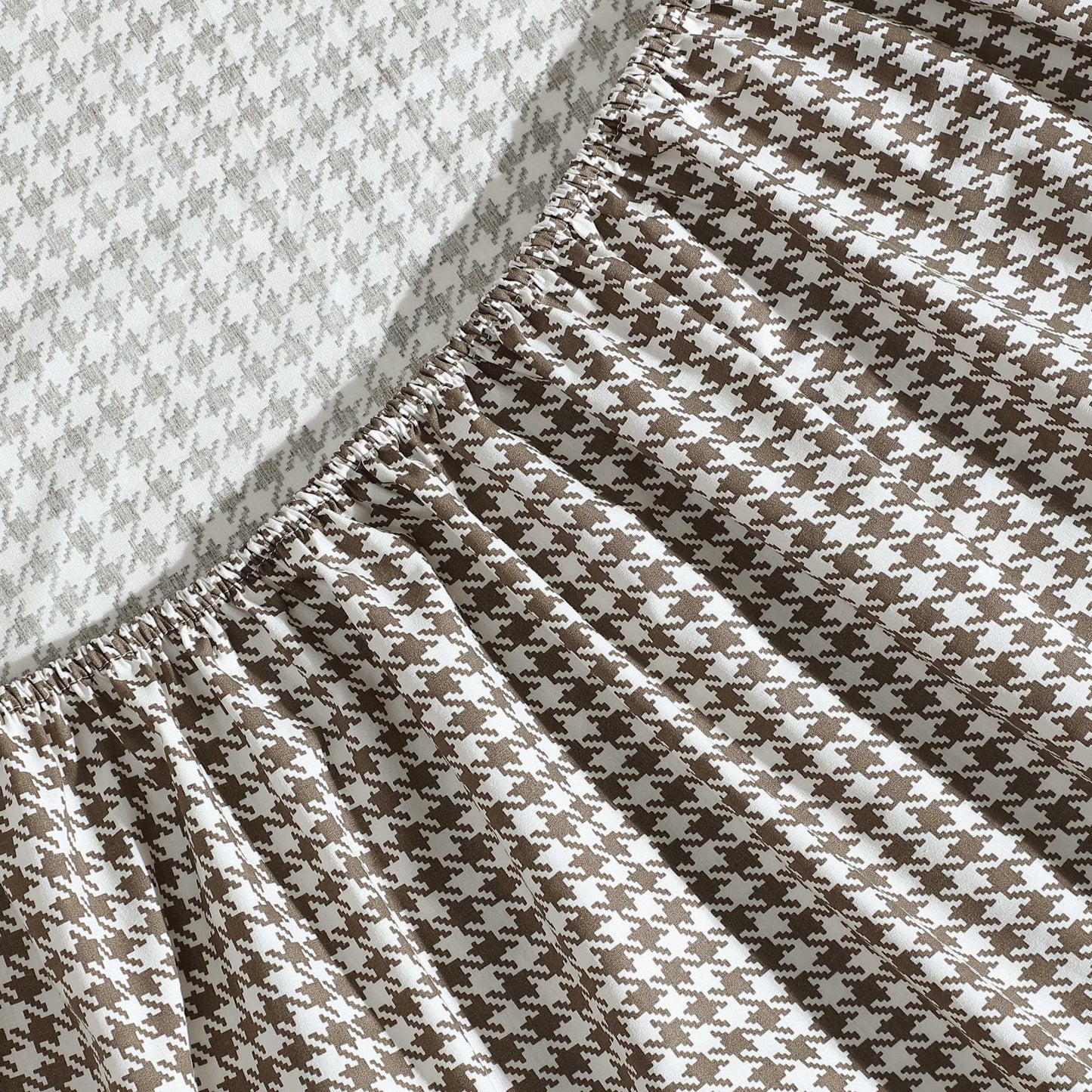 Eddie Bauer - Twin Sheet Set, Crisp & Cooling Sheets w/a Naturally Smooth Cotton Percale Lightweight Feel - Matching Pillowcase & Deep Pocket Fitted Sheet (Harrison Brown)