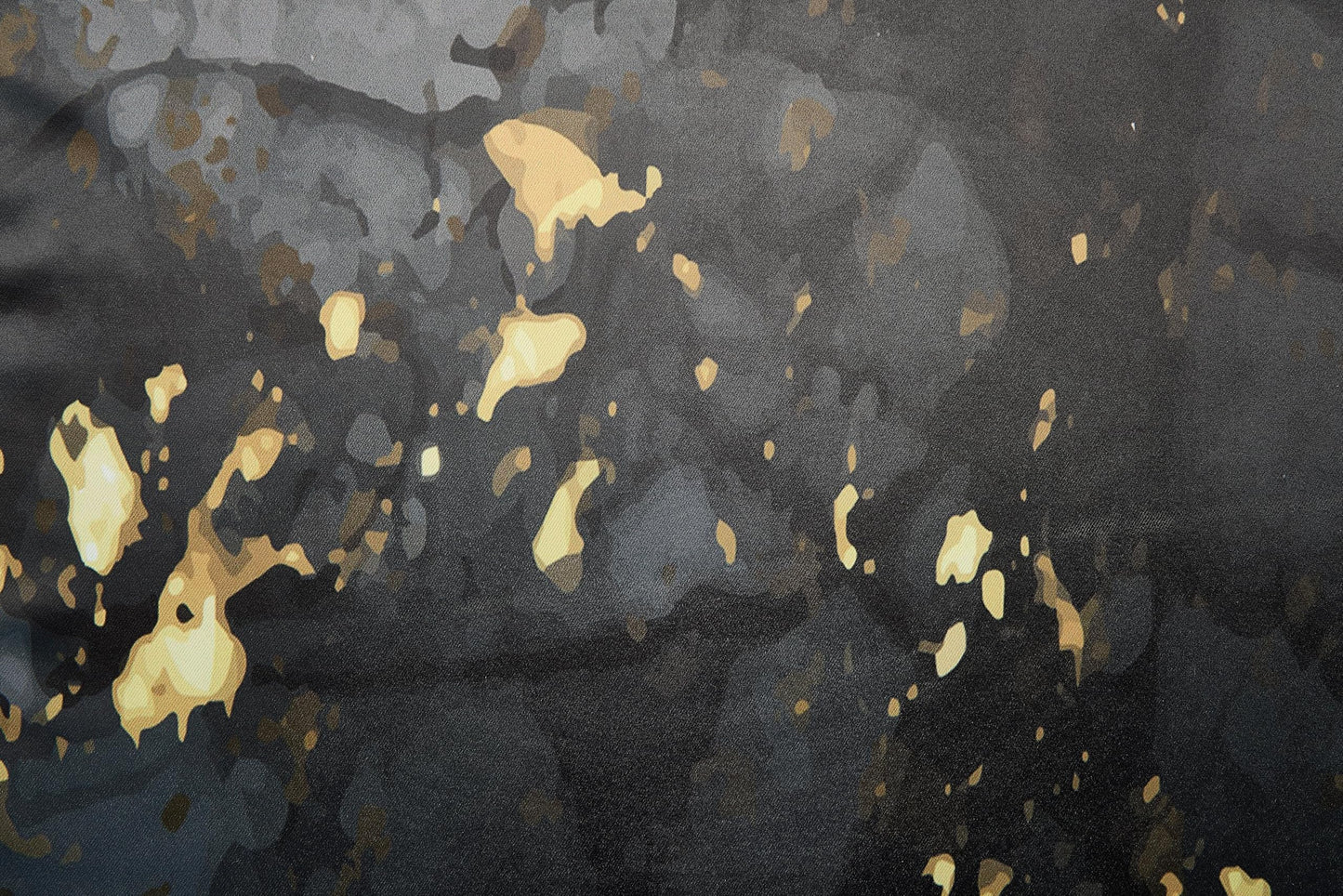 Renaiss Black & Gold Marble Blackout Curtains, Modern Art Gray Ombre Luxury Golden Decorative Window Curtains, Aesthetic Grommet Window Drapes for Bedroom Living Room Set of 2 Panels 42Wx63L inches