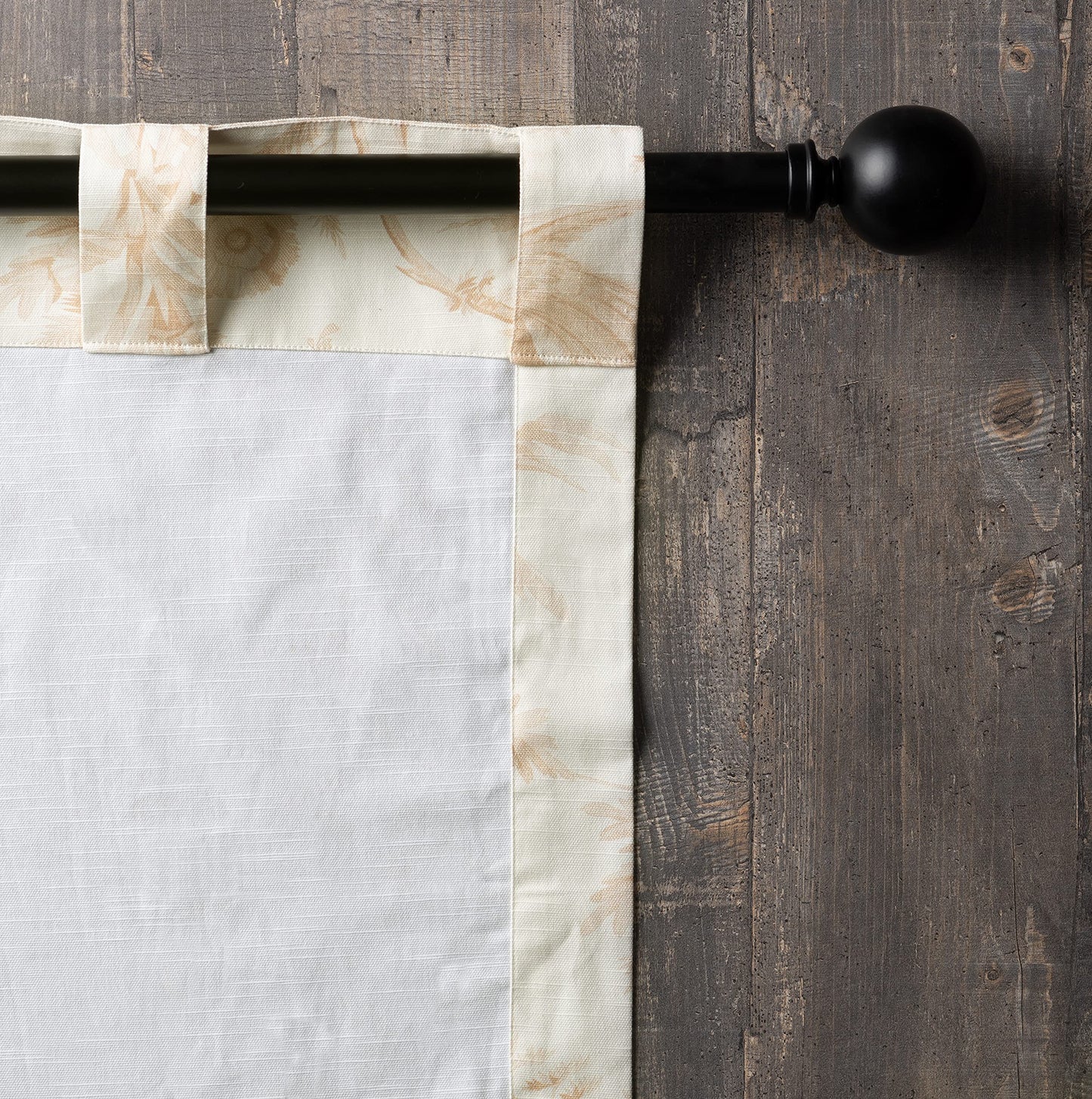 Maison d' Hermine Curtains for Living Room 100% Cotton 96 inch Length One Panel Light Filtering Toile Curtains for Bedroom Windows with Rod and Loop Pockets Drapes (Paradise Sage, 50" W x 96" L)