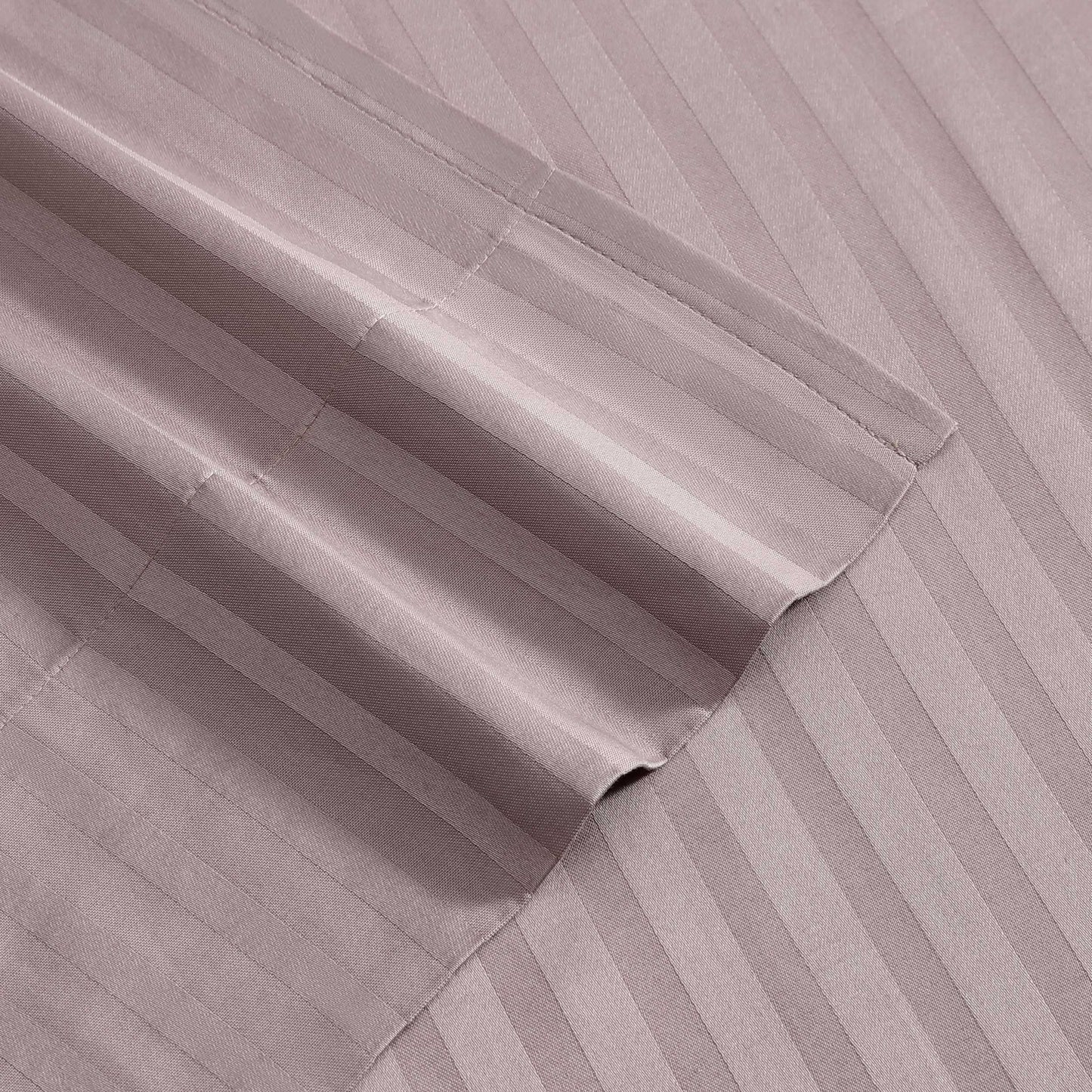 Vera Wang - King Size Sheets Set, Smooth & Crisp Cotton w/Textured Weave, Lightweight for Year Round Comfort- Bed Sheets with Matching Pillowcases & Fitted Sheet (Dobby Stripe Pink)