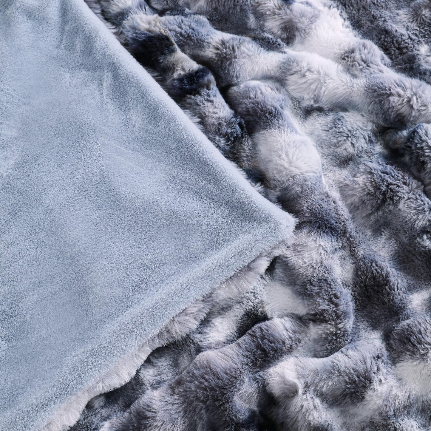 UKELER Boho Sherpa Throw Blanket and Faux Fur Throw Blanket, Soft Cozy Warm Blanket for Bed, Couch, Sofa, Office, Camping, Travel
