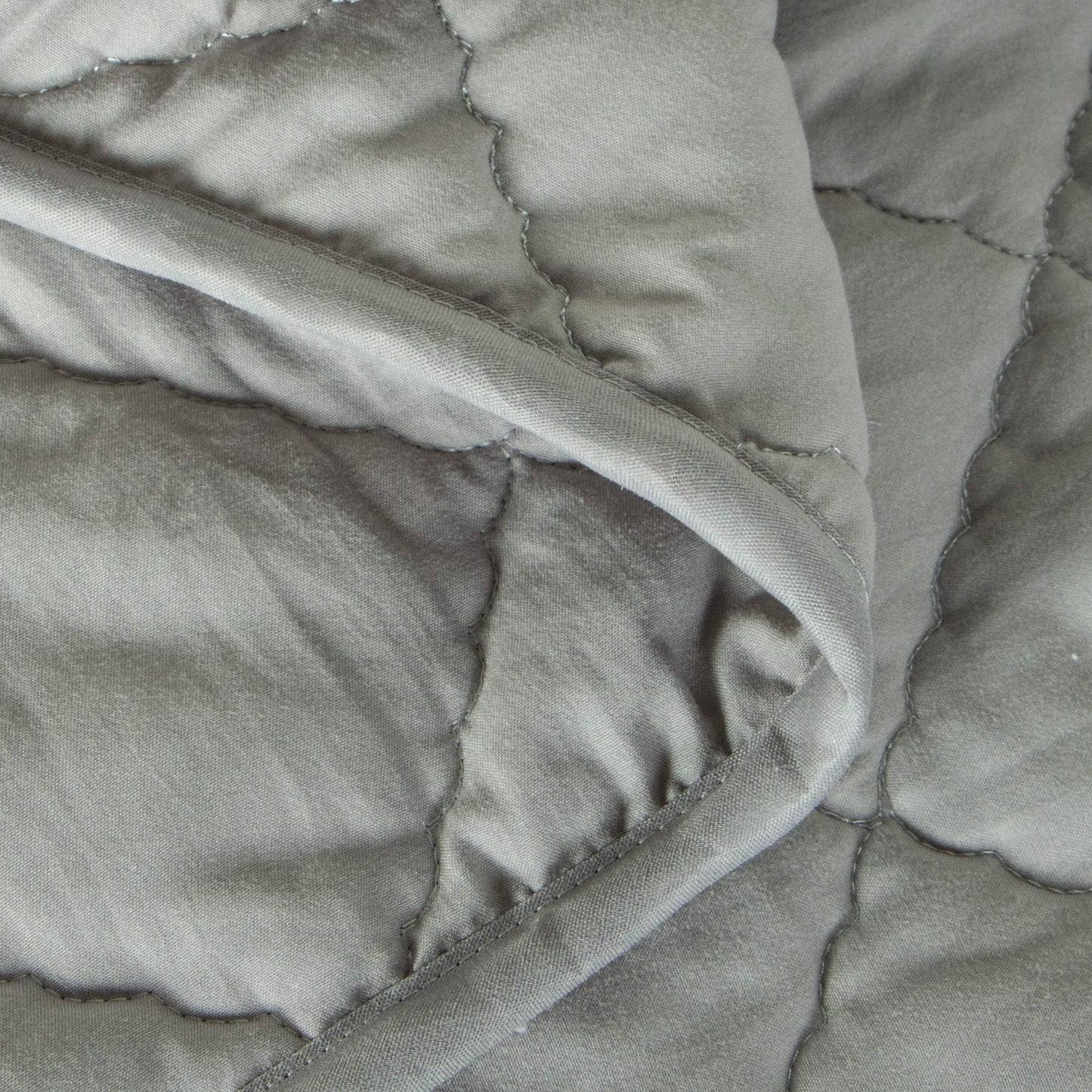 BEDSUM Toddler Comforter, Brushed Microfiber Crib Blanket - All Season Quilted Down Alternative Nursery Bedding - Lightweight Baby Blanket for Stroller & Nap, 39x47, Smoke Grey