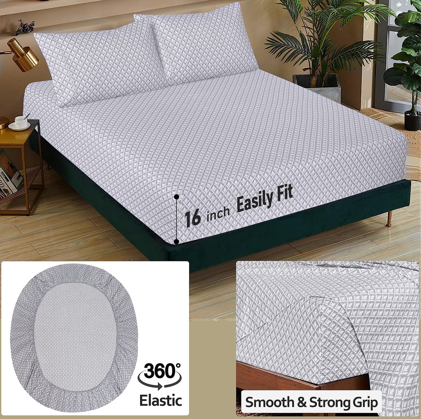 RUVANTI 100% Cotton Percale Sheets Full Size, Idiomatic Expression